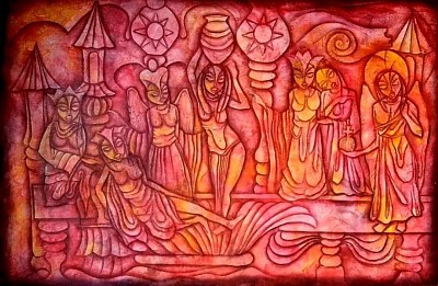 Peintures acryliques sur toile